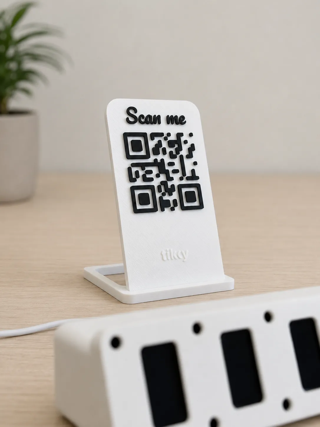 QR Follow Sign close-up example
