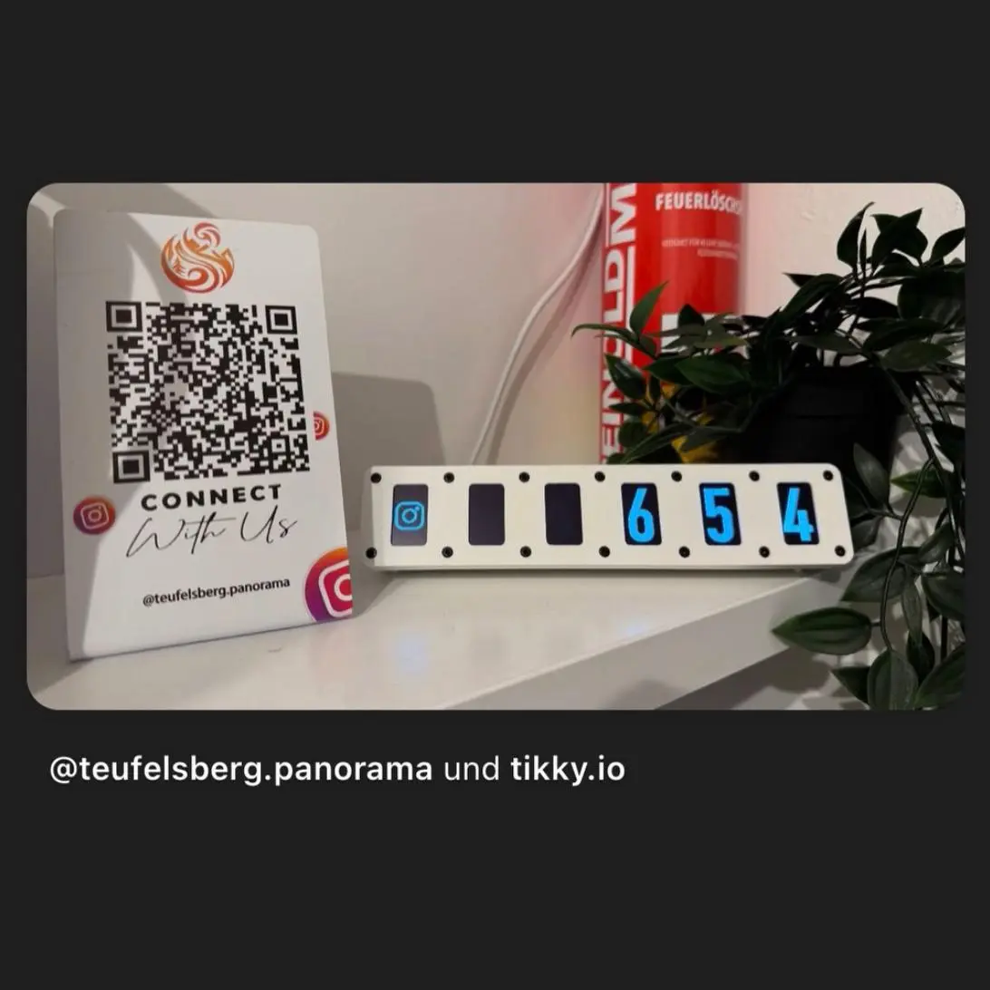 Instagram review screenshot: Tikky in use